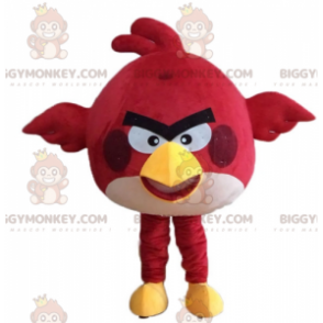 Red bird BIGGYMONKEY™ mascot costume from the famous game Angry