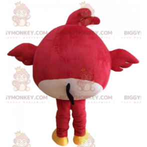 Costume de mascotte BIGGYMONKEY™ d'oiseau rouge du jeu Angry