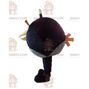 BIGGYMONKEY™ maskotkostume af sort og gul fugl fra det berømte spil Angry birds - Masker berømte mennesker - BiggyMonkey.com