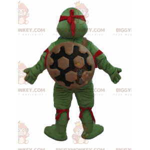 BIGGYMONKEY™ mascot costume of Raphael the famous ninja turtle