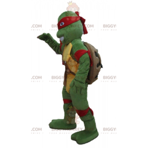 Fato de mascote BIGGYMONKEY™ de Raphael, a famosa tartaruga ninja, com bandana vermelha - BiggyMonkey.com