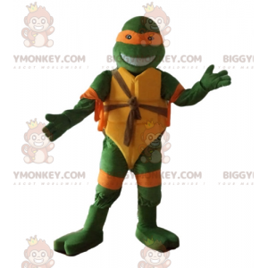 BIGGYMONKEY™ mascot costume of Michelangelo famous orange