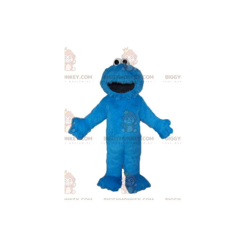 BIGGYMONKEY™ maskottiasu Elmo Famous Blue Seesame Street Puppet