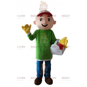Handyman Carpenter Worker BIGGYMONKEY™ Mascot Costume -