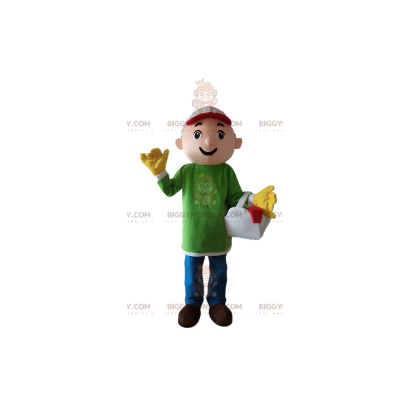 Handyman Carpenter Worker BIGGYMONKEY™ Mascot Costume -