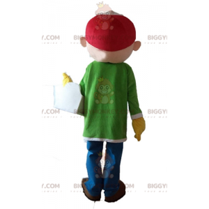 Disfraz de mascota BIGGYMONKEY™ Obrero Carpintero Manitas