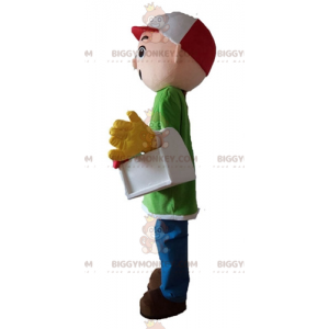 Handyman Carpenter Worker BIGGYMONKEY™ Mascot Costume -