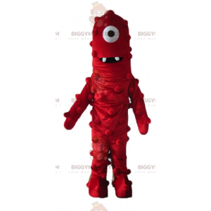 Disfraz de Mascota Alien Cíclope Rojo Gigante Divertido