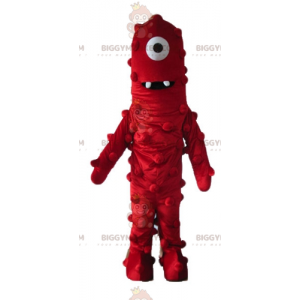 Funny Giant Red Cyclops Alien BIGGYMONKEY™ Mascot Costume -