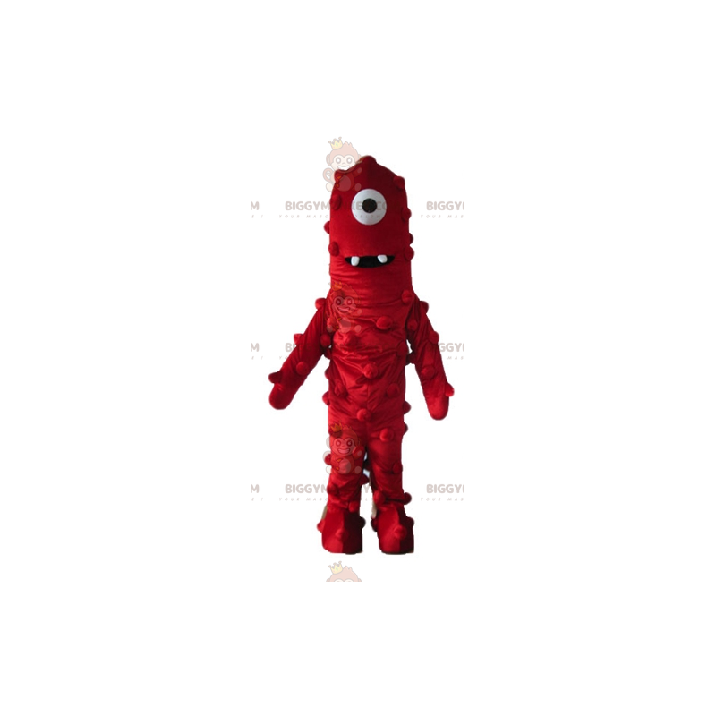 Cumplido España Arrestar Disfraz de Mascota Alien Cíclope Rojo Gigante Tamaño L (175-180 CM)