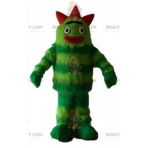 Celý kostým chlupatého dvoubarevného zeleného monstra
