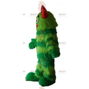 All Hairy Two Tone Green Monster BIGGYMONKEY™ Mascot Costume -