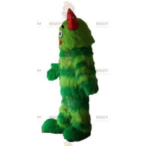 All Hairy Two Tone Green Monster BIGGYMONKEY™ Mascot Costume -