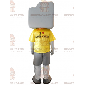 Kostým BIGGYMONKEY™ Big Giant White Marshmallow Maskot - Nezařazení maskoti - BIGGYMONKEY_051 - BiggyMonkey.com