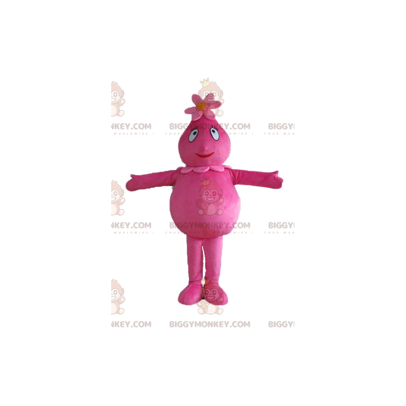 Fantasia de mascote do famoso personagem rosa Barbabelle Fantasia de mascote do famoso personagem rosa Barbabelle