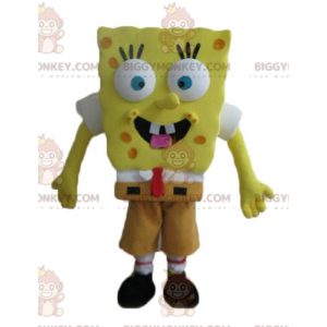 Cartoon Yellow Character Spongebob BIGGYMONKEY™ Mascot Costume