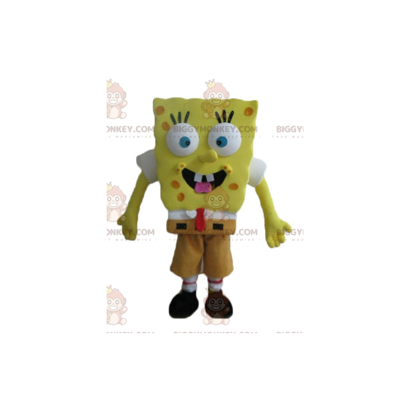 Cartoon Yellow Character Spongebob BIGGYMONKEY™ Mascot Costume