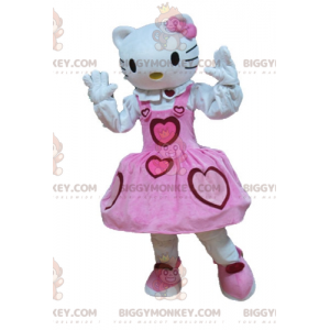 Hello Kitty berömd tecknad katt BIGGYMONKEY™ maskotdräkt -