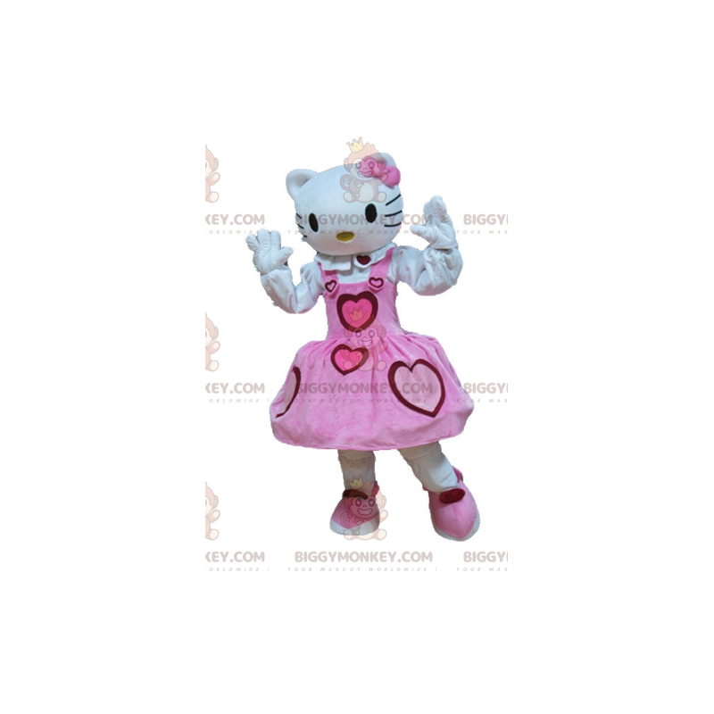 Costume de mascotte BIGGYMONKEY™ d'Hello Kitty chat de dessin