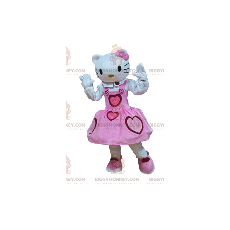 Hello Kitty Beroemde Cartoon Cat BIGGYMONKEY™ Mascottekostuum -