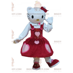 Hello Kitty berömd tecknad katt BIGGYMONKEY™ maskotdräkt -