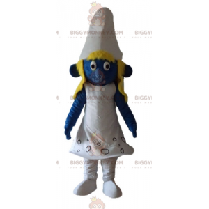Disfraz de mascota BIGGYMONKEY™ de la Pitufina del famoso cómic