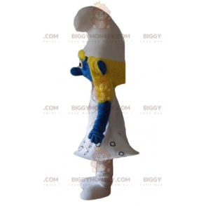 BIGGYMONKEY™ mascot costume of the Smurfette from the famous