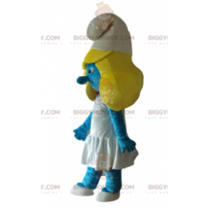BIGGYMONKEY™ mascottekostuum van de Smurfin uit het beroemde