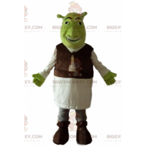 BIGGYMONKEY™ Maskottchen-Kostüm von Shrek, dem berühmten grünen