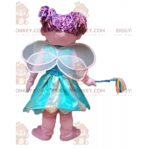 Disfraz de mascota BIGGYMONKEY™ de hada rosa y azul muy