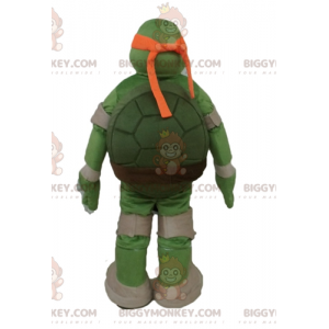 BIGGYMONKEY™ mascot costume of Michelangelo famous orange