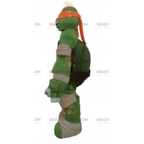 BIGGYMONKEY™ mascottekostuum van de beroemde oranje schildpad