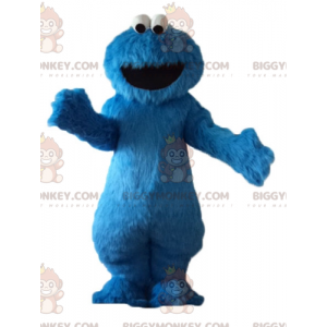 BIGGYMONKEY™ maskotkostume Elmo Berømte Sesamgade blå karakter