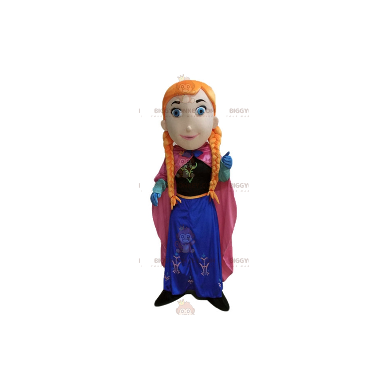 Fantasia de mascote princesa ruiva BIGGYMONKEY™ com tranças - Mascotes de meninos e meninas - BiggyMonkey.com
