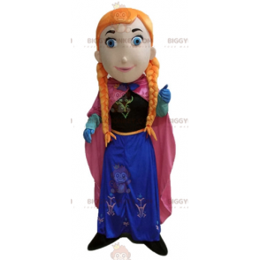 Costume da mascotte BIGGYMONKEY™ per ragazza dai capelli rossi principessa con trecce - BiggyMonkey.com