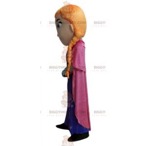 Costume da mascotte BIGGYMONKEY™ per ragazza dai capelli rossi principessa con trecce - BiggyMonkey.com