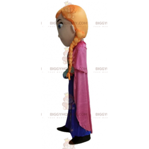 Costume da mascotte BIGGYMONKEY™ per ragazza dai capelli rossi principessa con trecce - BiggyMonkey.com