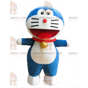 Costume de mascotte BIGGYMONKEY™ de Doraemon chat bleu de manga