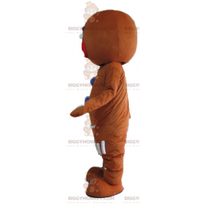 BIGGYMONKEY™ mascot costume of Ti's famous gingerbread cookie