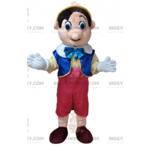 Pinokkio beroemde stripfiguur BIGGYMONKEY™ mascottekostuum -