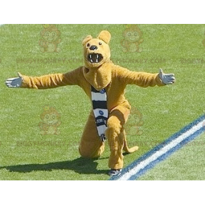 Roaring Yellow Bear BIGGYMONKEY™ maskottiasu - Biggymonkey.com