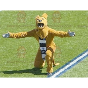 Rytande gul björn BIGGYMONKEY™ maskotdräkt - BiggyMonkey maskot