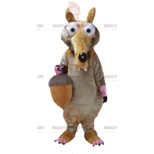 Ice Age Scrat Famous Squirrel BIGGYMONKEY™ maskotkostume - Masker berømte mennesker - BIGGYMONKEY_03618 - BiggyMonkey.com