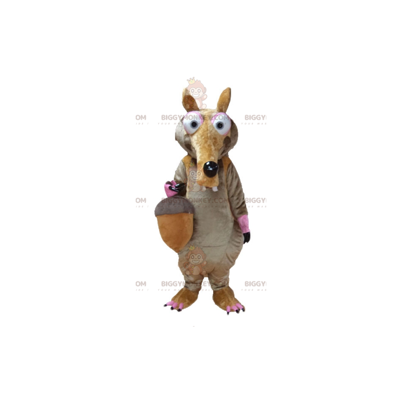 Ice Age Scrat Famous Squirrel BIGGYMONKEY™ maskotkostume -