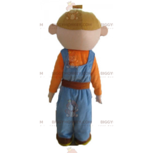 Disfraz de mascota Handyman Worker BIGGYMONKEY™ con atuendo