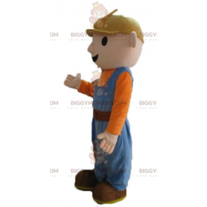 Στολή μασκότ BIGGYMONKEY™ εργάτης Handyman Worker με πολύχρωμη στολή - Μασκότ διάσημων χαρακτήρων - BiggyMonkey.com