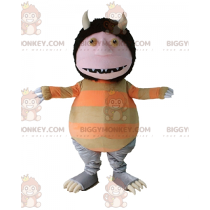 BIGGYMONKEY™ Weird Creature Leprechaun Gnome With Horns Mascot
