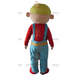 Smilende munter Handyman Worker BIGGYMONKEY™ maskotkostume -