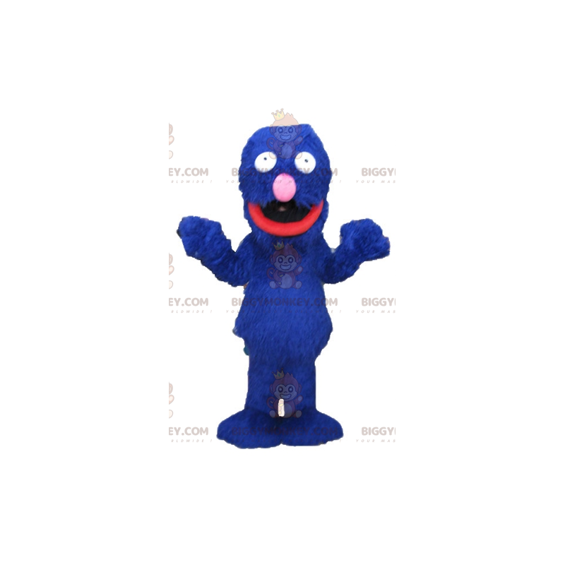Disfraz de mascota BIGGYMONKEY™ del famoso monstruo azul de Disfraz de mascota BIGGYMONKEY™ del famoso monstruo azul de