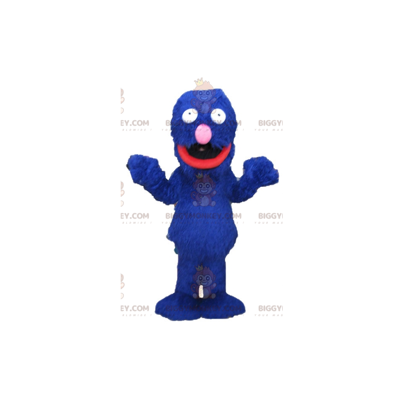 Fantasia de mascote BIGGYMONKEY™ do famoso monstro azul da Vila